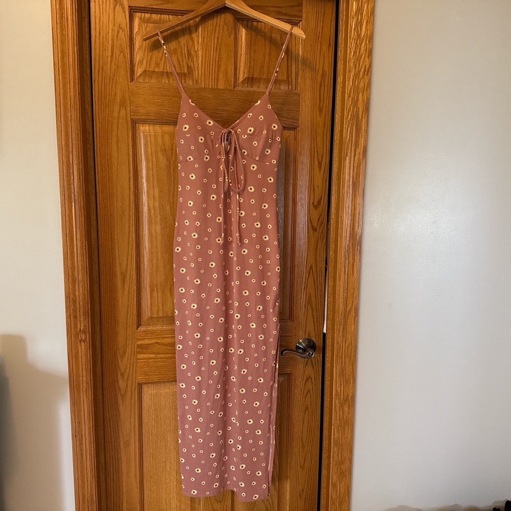Floral Spaghetti Strap Midi dress